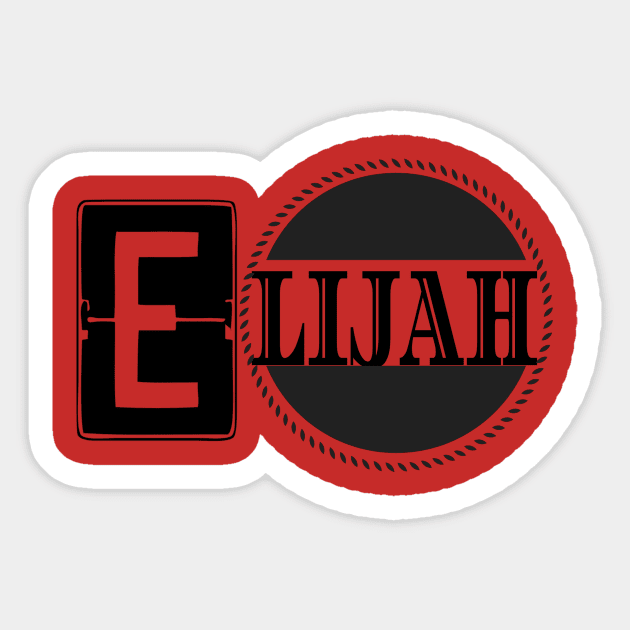 Elijah Sticker by m0nster